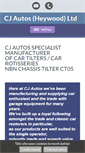 Mobile Screenshot of cjautos.org.uk
